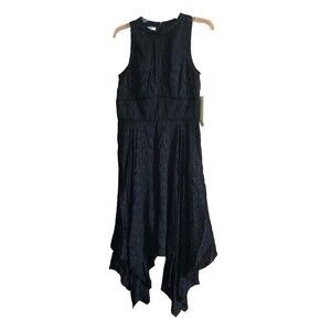Maggie London Trapeze Black Leopard Print Dress Size 10 NWT
